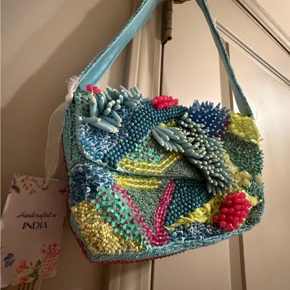 Made in India Handbags - Handcrafted Multicolor Beaded Women's Bag
